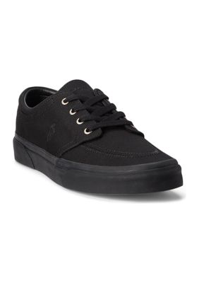 Polo Ralph Lauren Men's Faxon X Canvas Sneakers, Black, 12M
