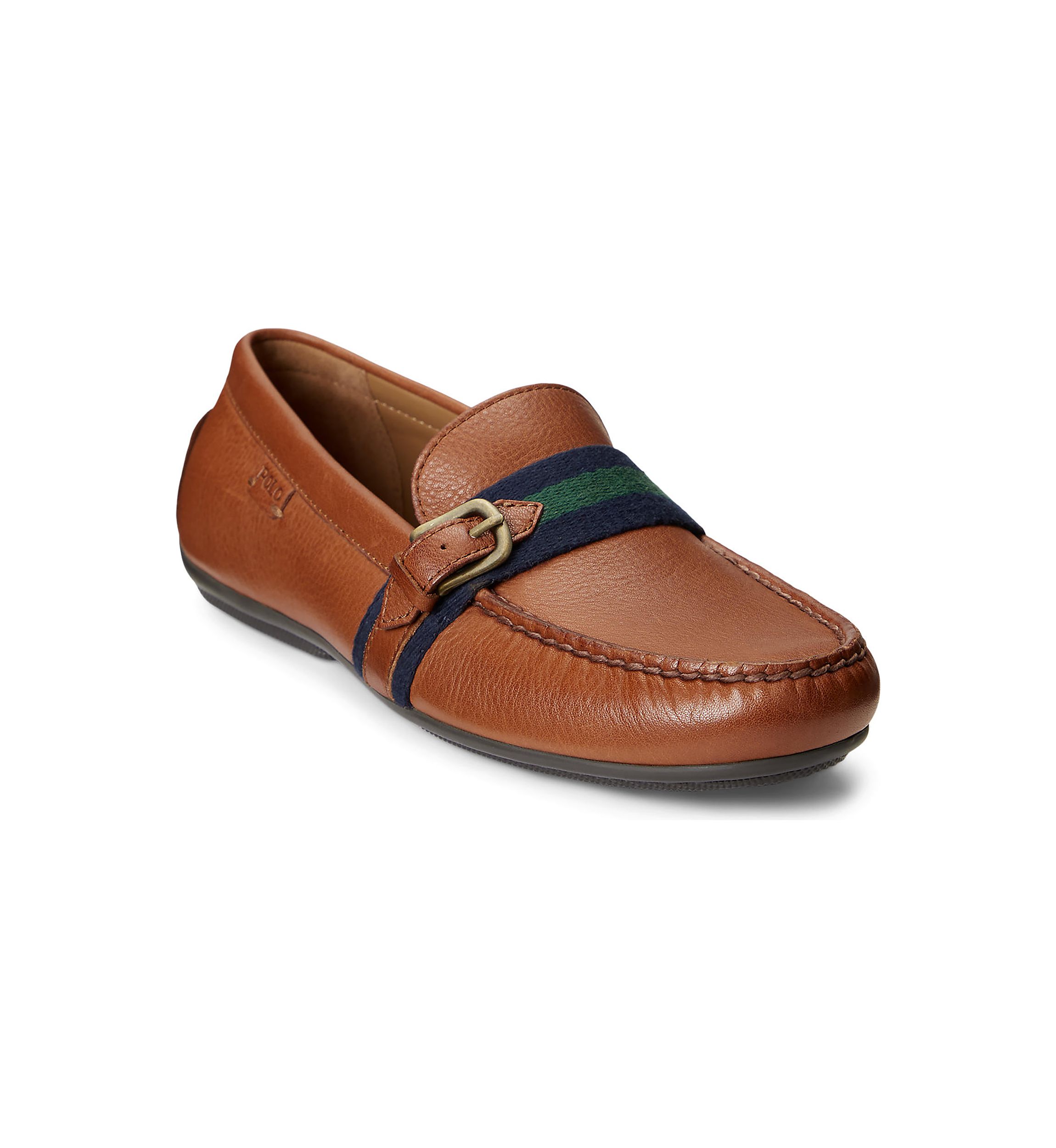 Riali Tumbled Leather Driver Loafers