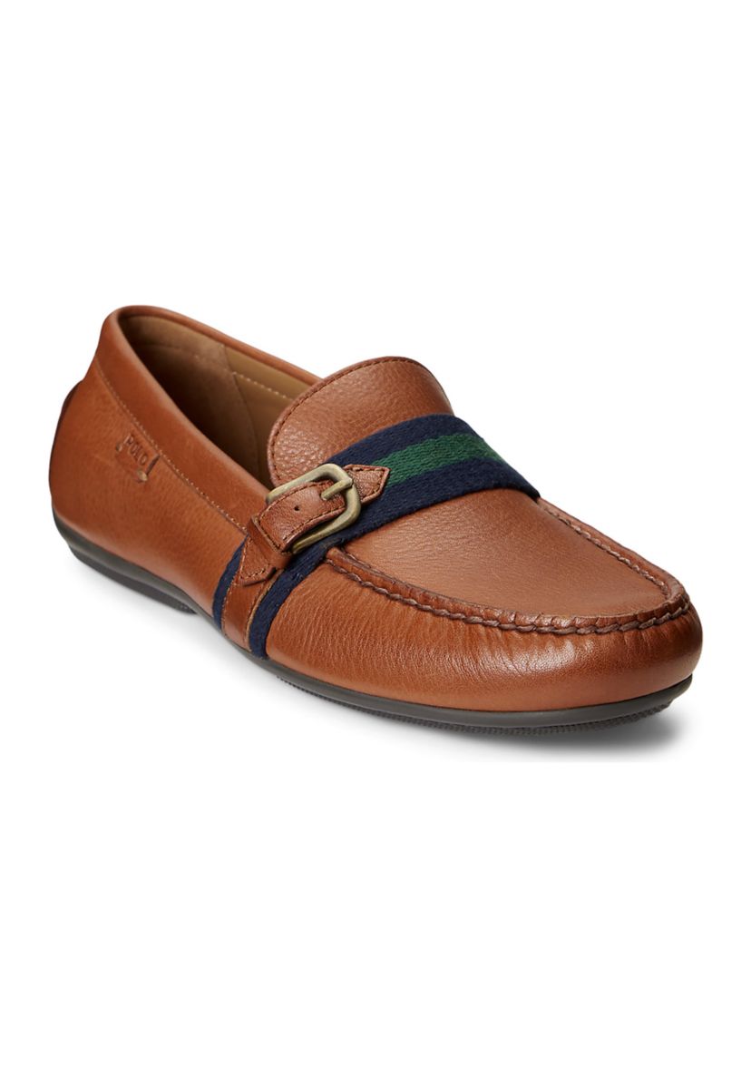 Riali Tumbled Leather Driver Loafers