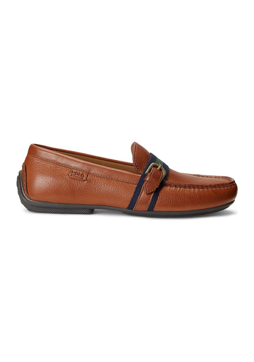 Riali Tumbled Leather Driver Loafers