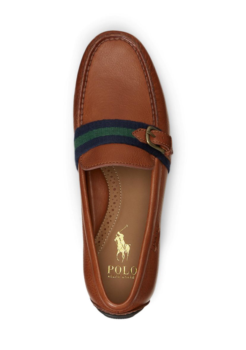 Riali Tumbled Leather Driver Loafers