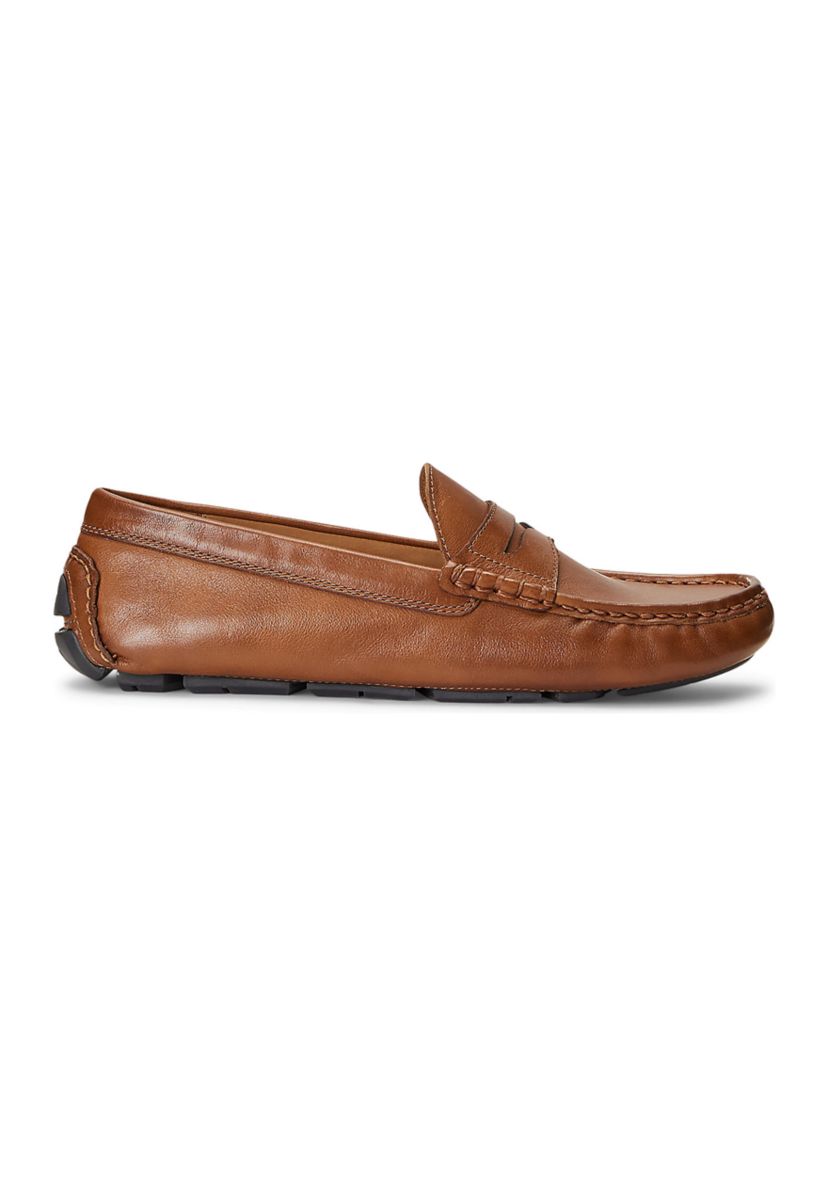 Polo Ralph Lauren Anders Leather Driver Loafers | Belk display picture 2
