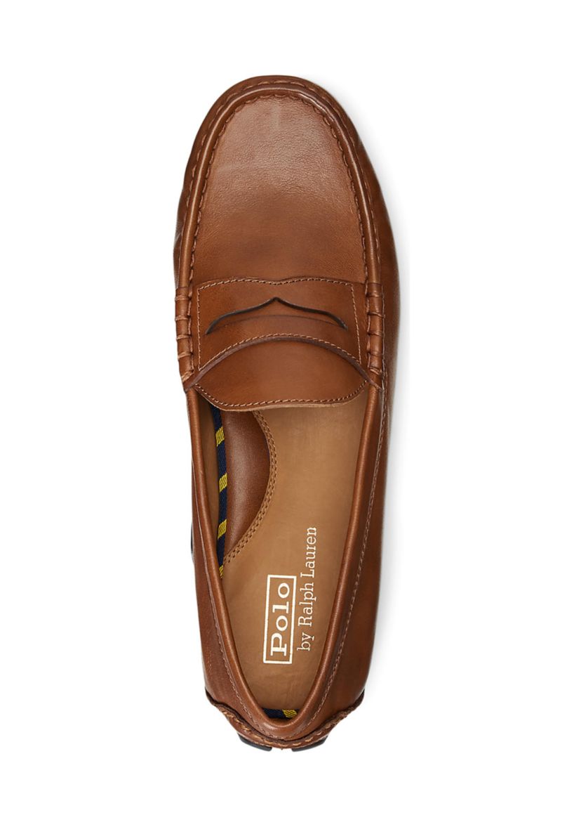 Polo Ralph Lauren Anders Leather Driver Loafers | Belk display picture 3