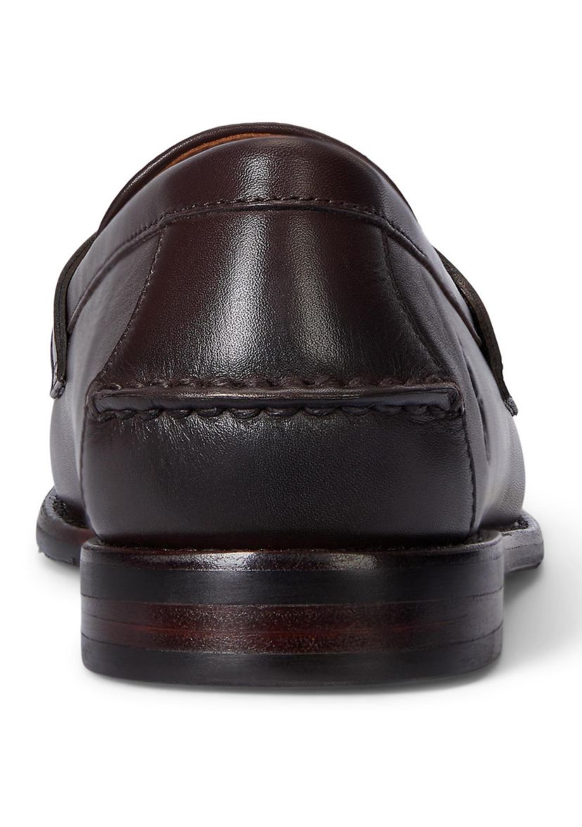 Alston Leather and Plaid Wool Penny Loafers