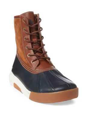 mens leather duck boots