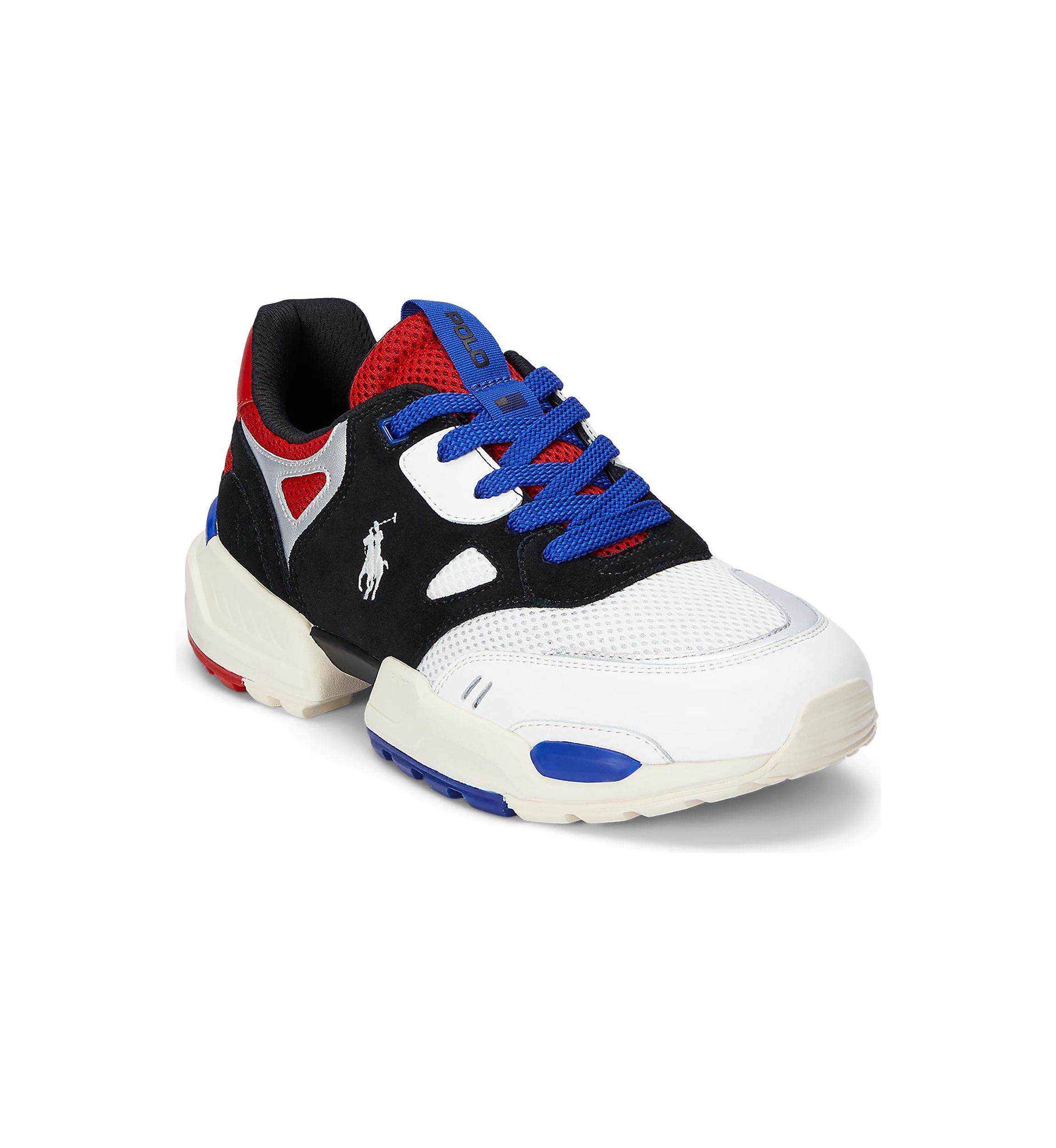 Jogger Leather and Mesh Sneakers