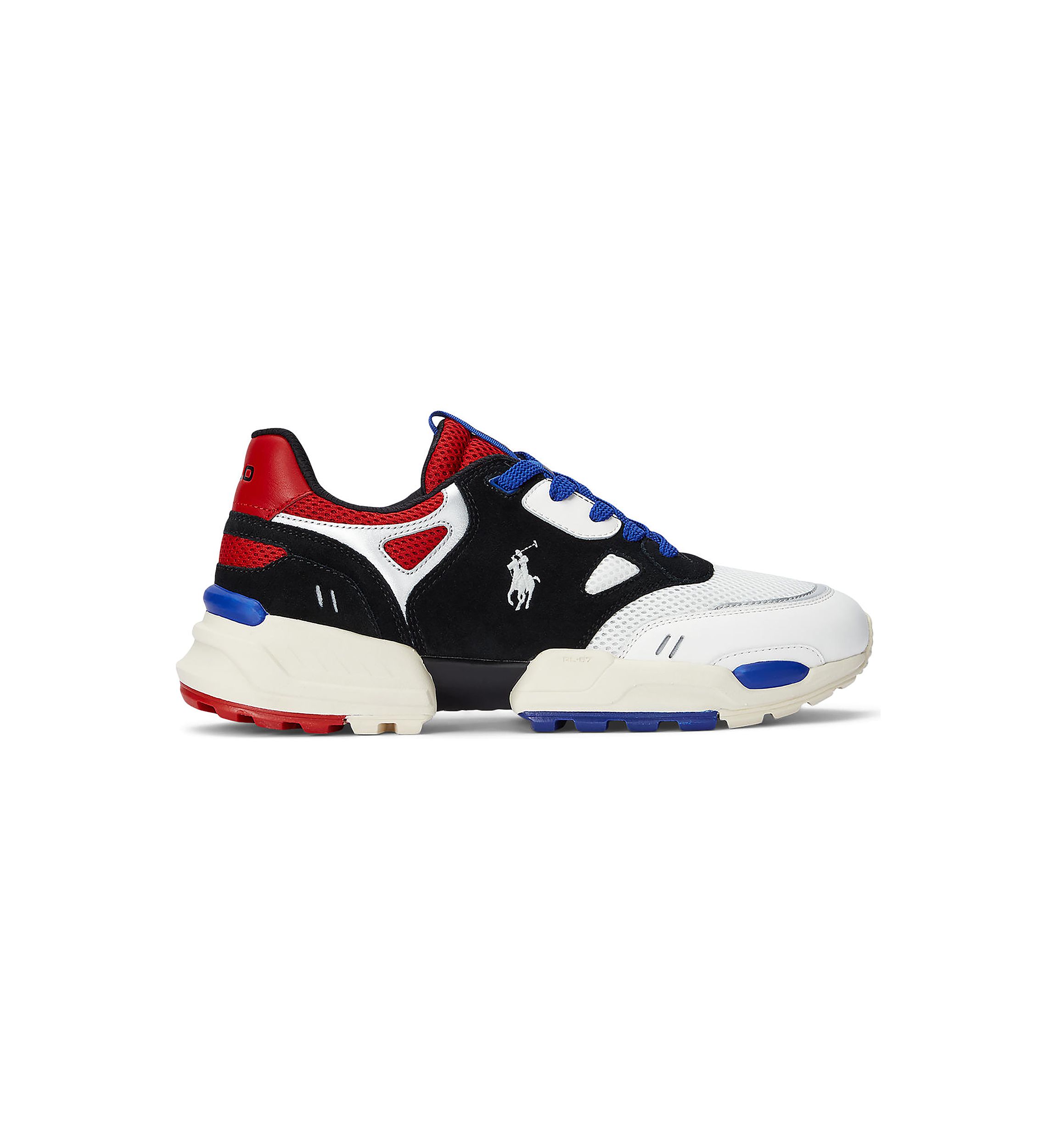 Jogger Leather and Mesh Sneakers