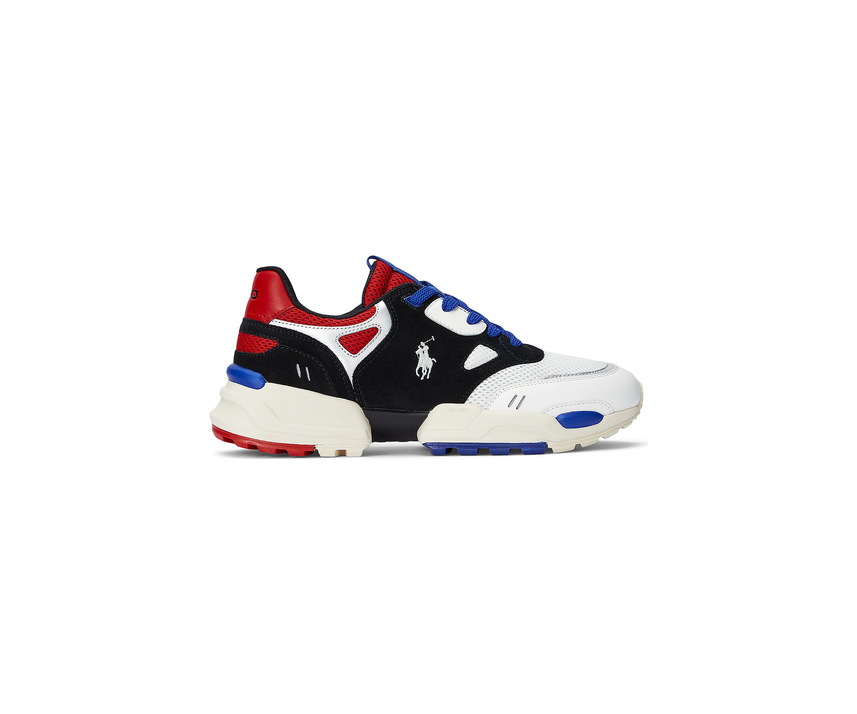 Jogger Leather and Mesh Sneakers