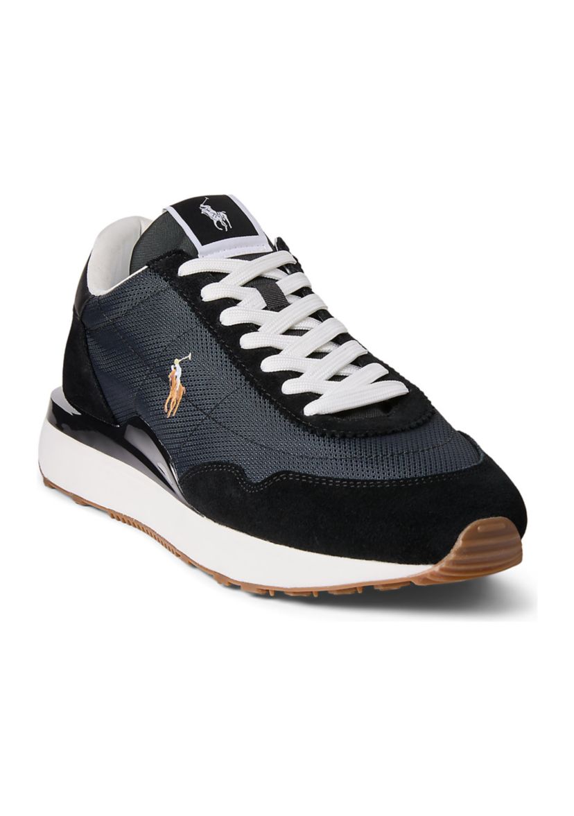 Train 89 Suede-Paneled Sneakers