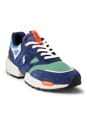 Polo Ralph Lauren Men's Jogger Suede and Mesh Sneakers