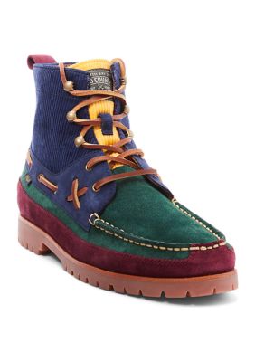 Polo Ralph Lauren Men's Ranger Mid Suede & Corduroy Boots