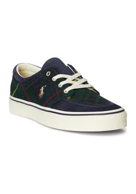 Polo Ralph Lauren Faxon X Plaid Wool & Suede Sneakers | belk