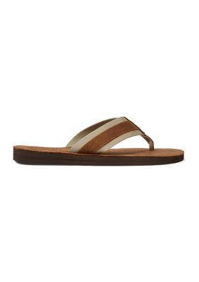 Polo Ralph Lauren Grosgrain Trim Suede Flip Flops belk