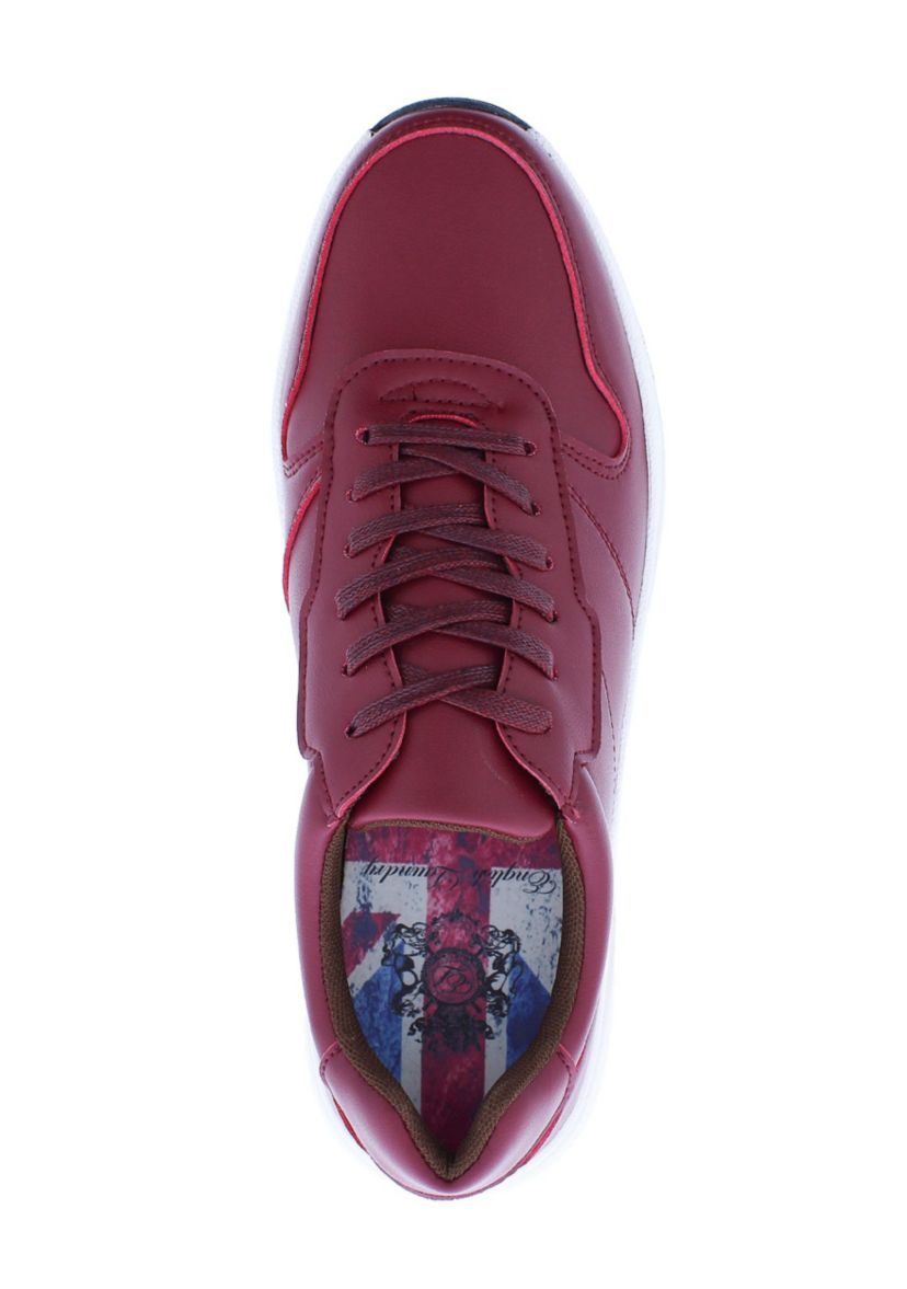 Mens Asher Lace up Leather Sneaker