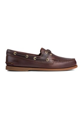 Gold Authentic Original 2 Eye Boat Shoe Loafers