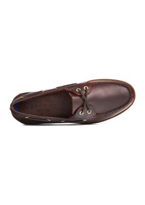 Gold Authentic Original 2 Eye Boat Shoe Loafers