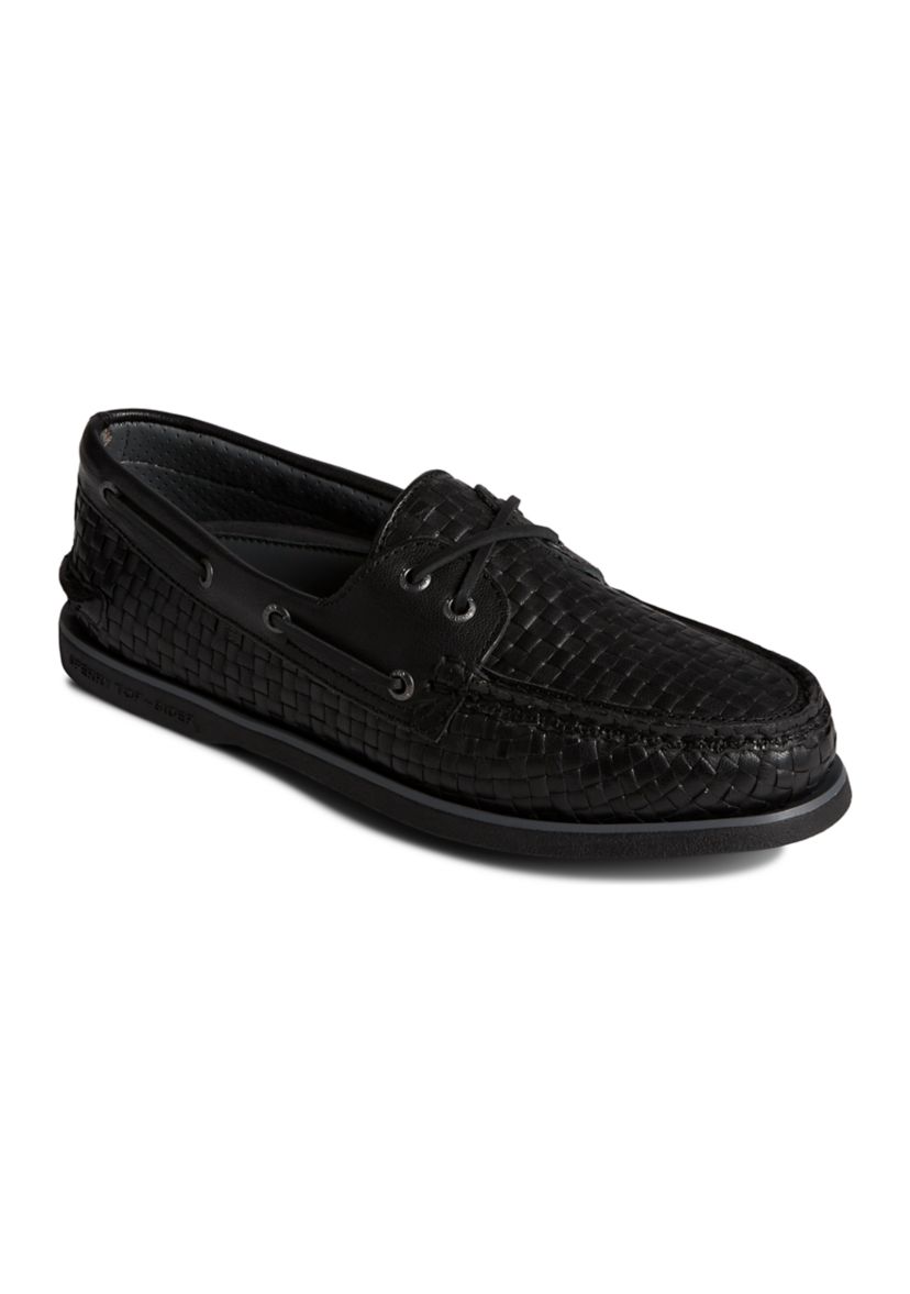 Gold 2 Eye Woven Boat Shoes