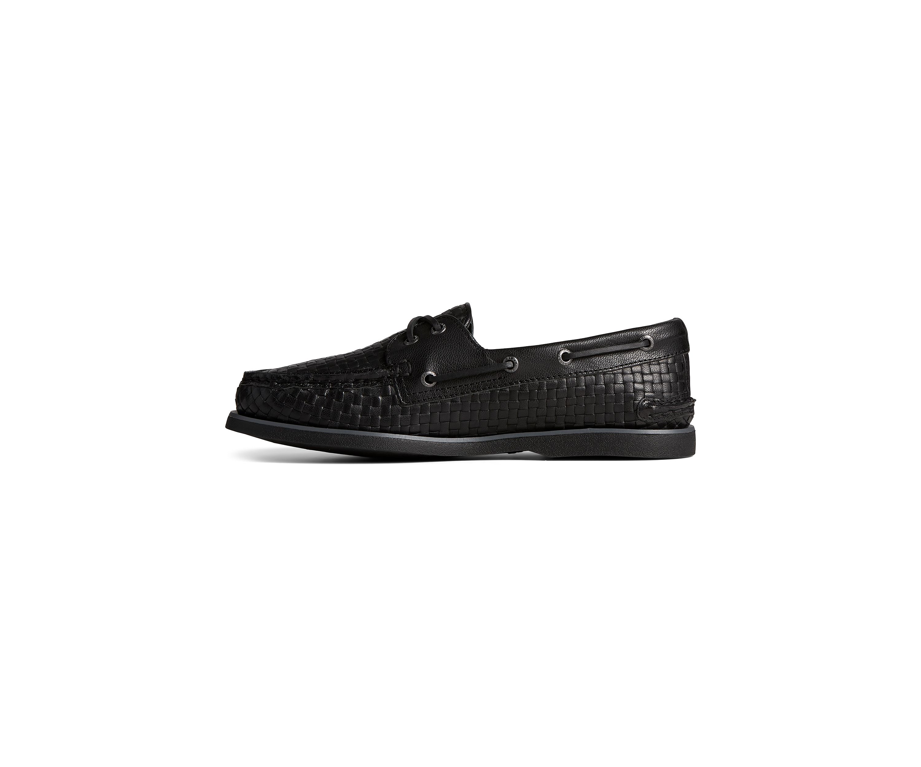 Gold 2 Eye Woven Boat Shoes