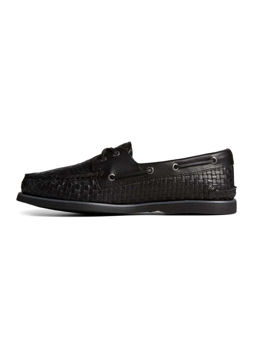 Gold 2 Eye Woven Boat Shoes