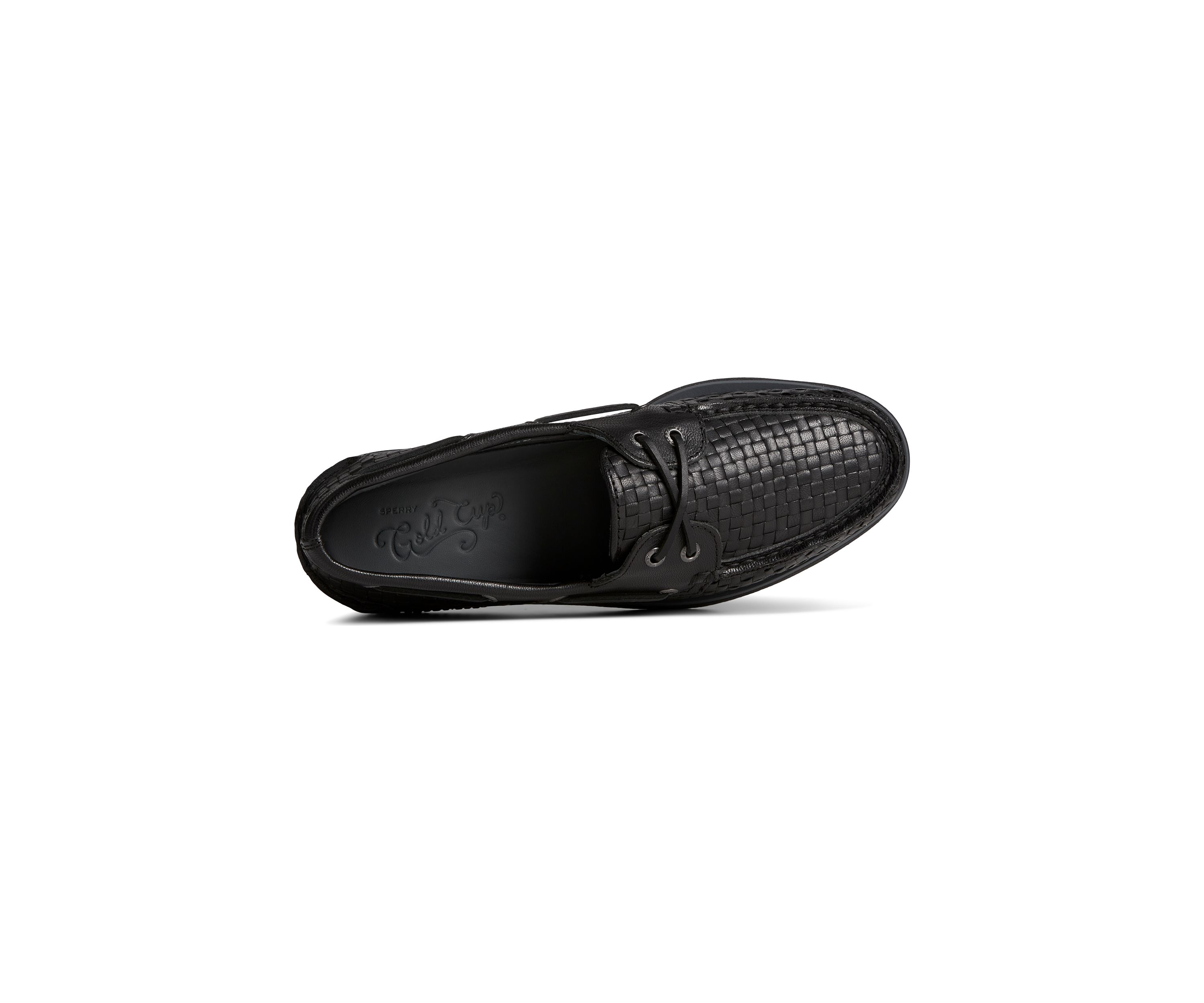 Gold 2 Eye Woven Boat Shoes