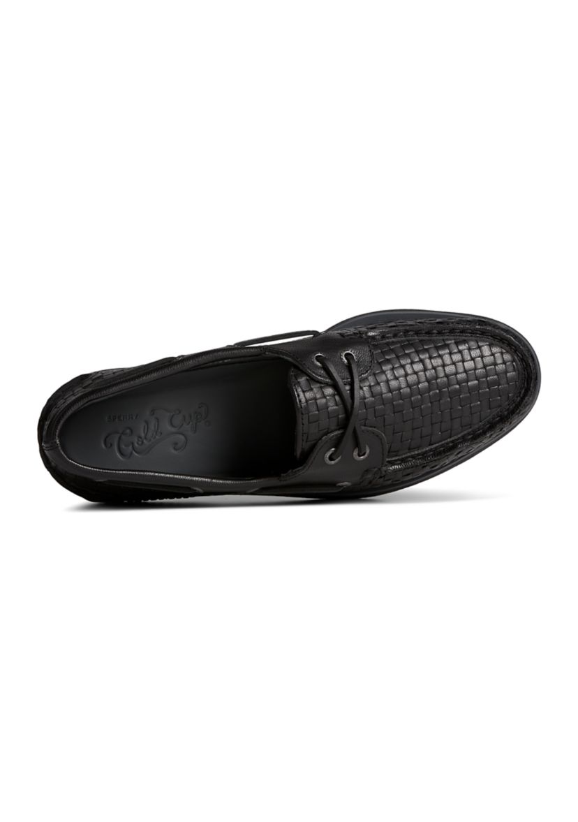Gold 2 Eye Woven Boat Shoes