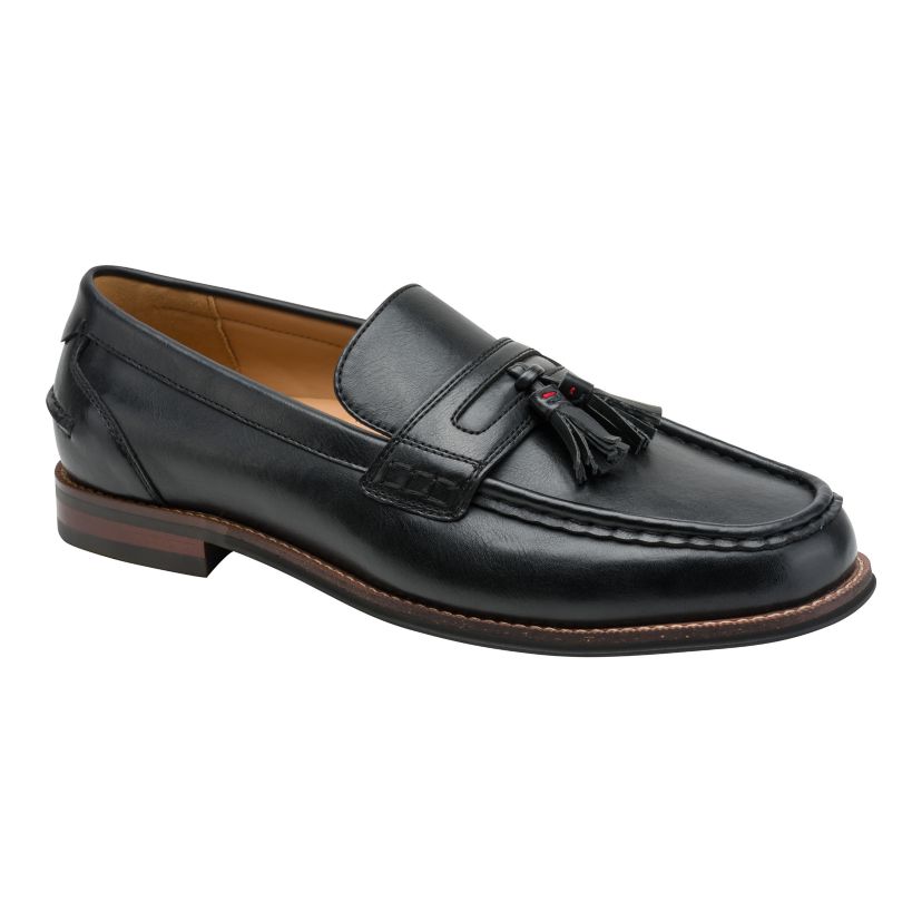tommy hilfiger men's dress shoes Vasel 9.5 Navy a stacked heel Tommy Hilfiger Sosmo Tassel Detail