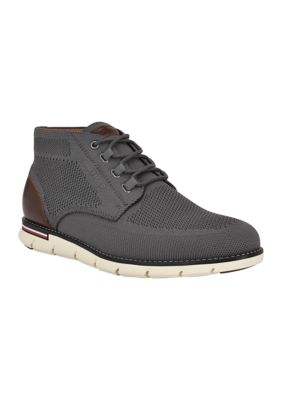Tommy Hilfiger Men's Wythe Chukka Boots, Gray, 12M
