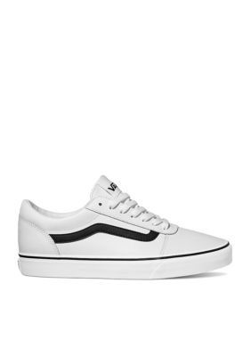 white vans with black line