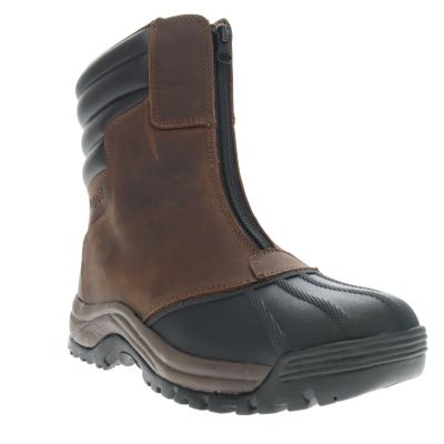 Propét Women's Madison Tall Zip Winter Boot - Waterproof, Faux Shearling Collar, Heat-Retaining Insole