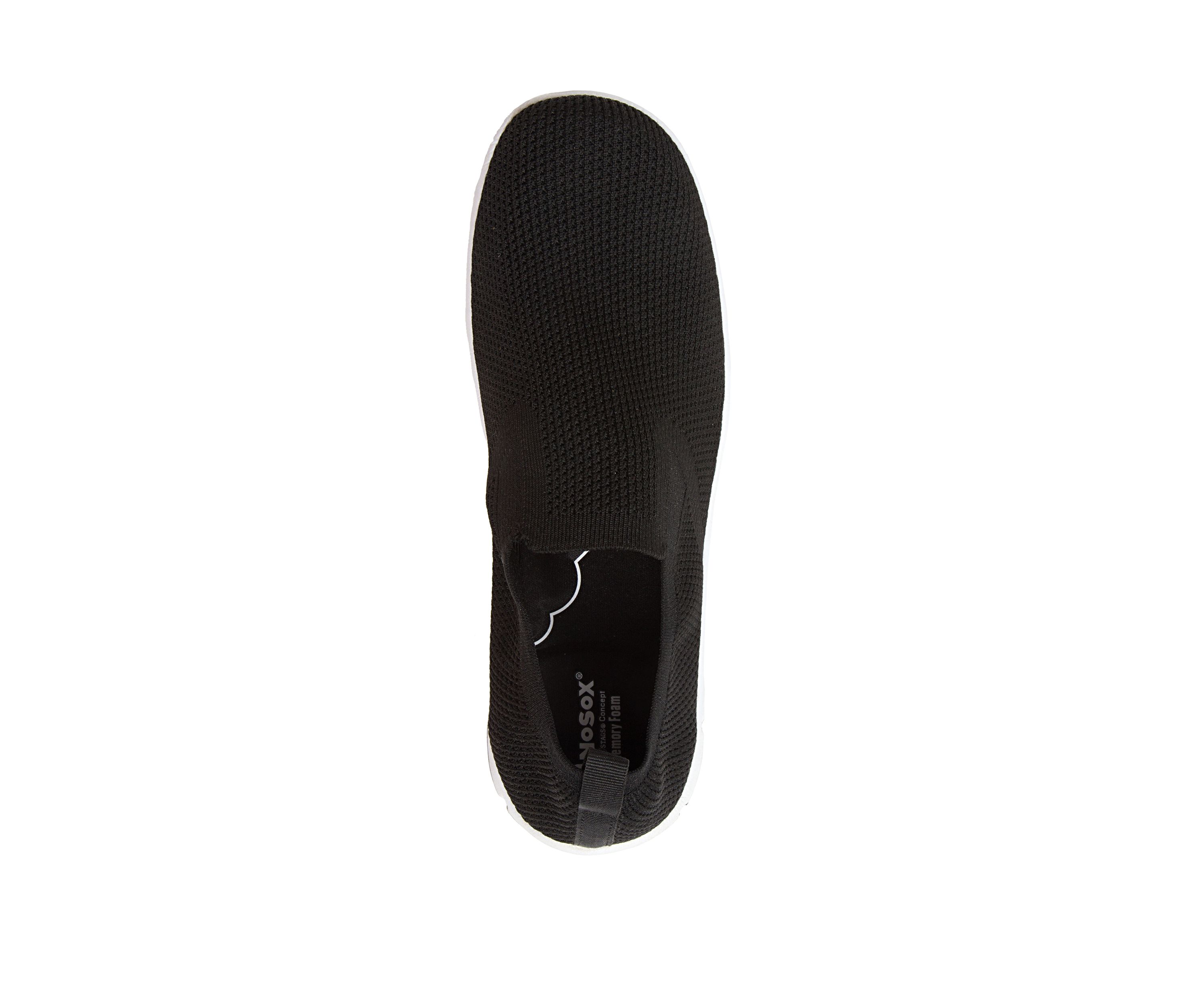 Eddy Flexible Sole Bungee Lace Slip On Oxford Hybrid Casual Sneakers