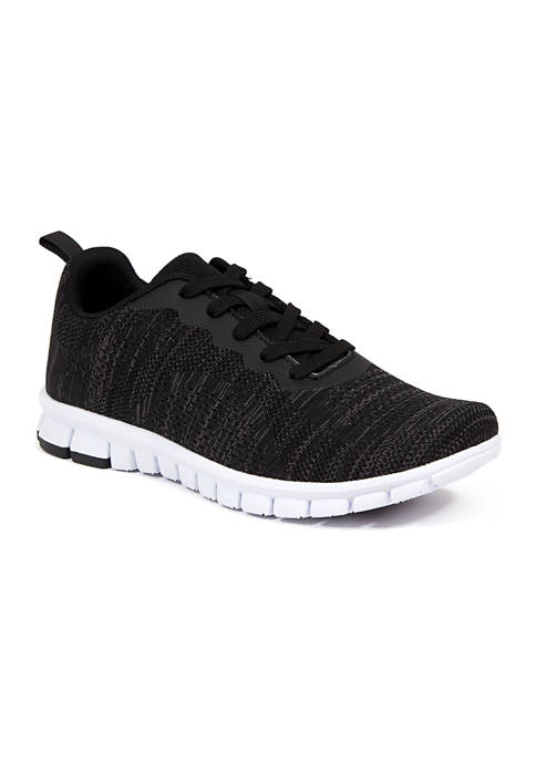 Haskell Flexible Sole Bungee Tied Oxford Hybrid Casual Sneakers