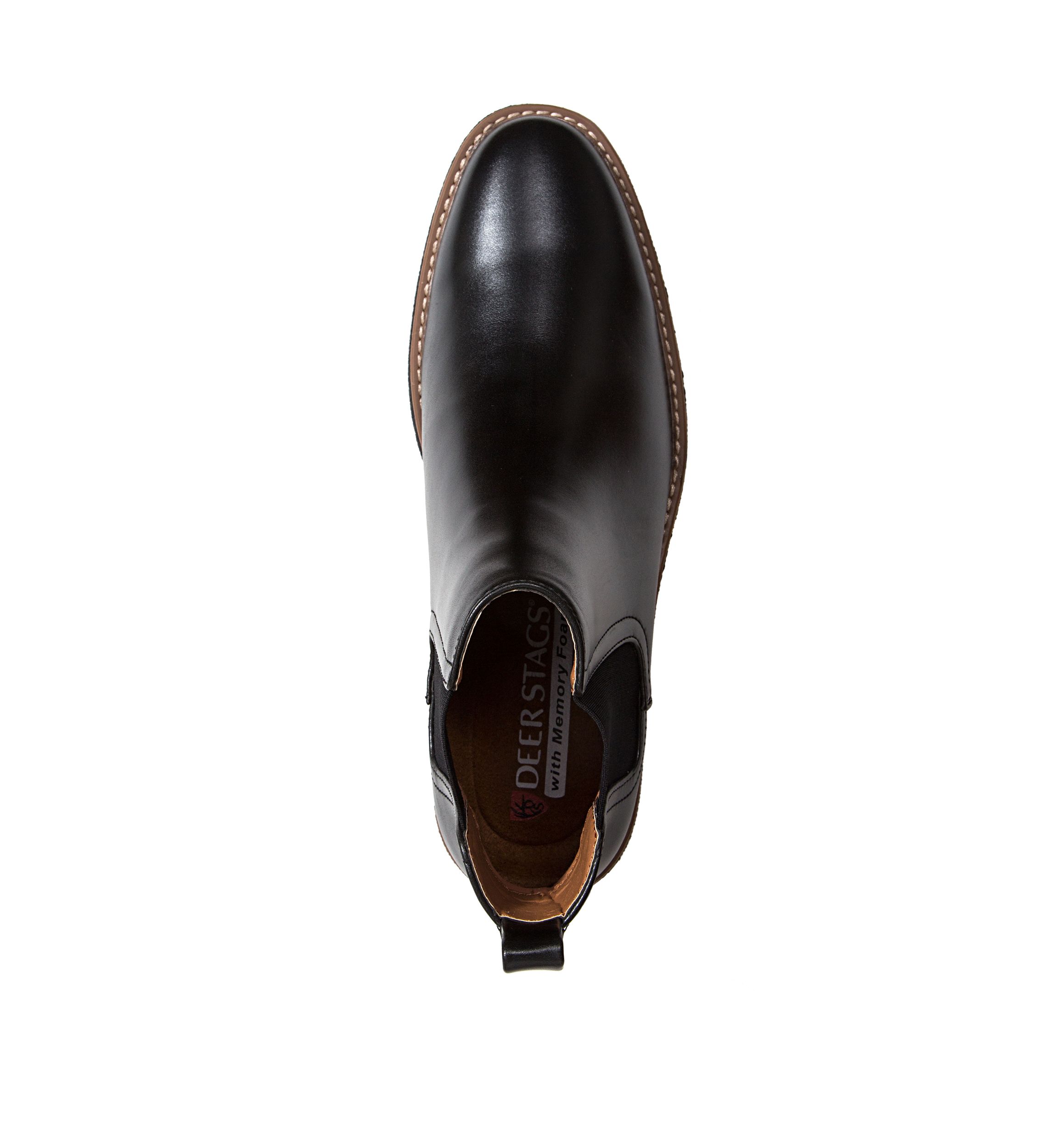 Mens Rockland Memory Foam Dress Casual Comfort Chelsea Boot