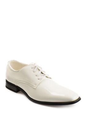 Vance Co Men's Wide Width Cole Dress Shoes, White, 8W