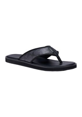 Coach Men's Signature Flip Flop Sandals