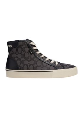 Signature Jacquard Skate High Top Sneakers