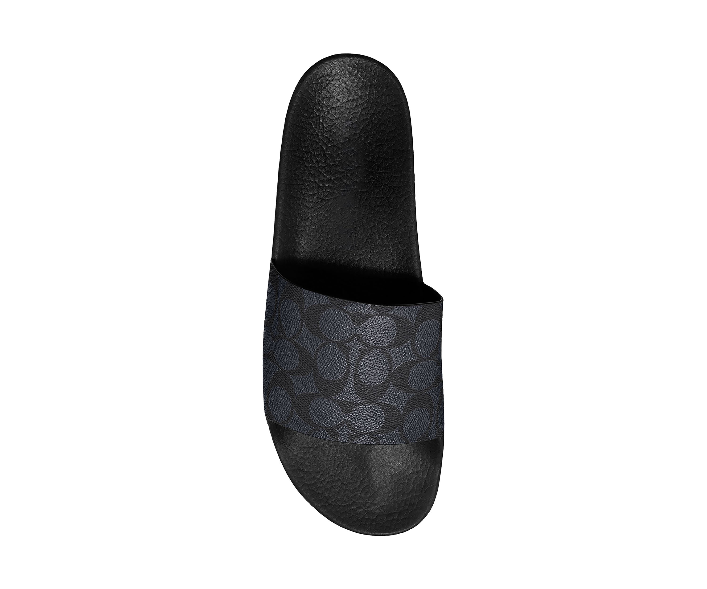 Signature Coated Canvas Pool Slide Sandals