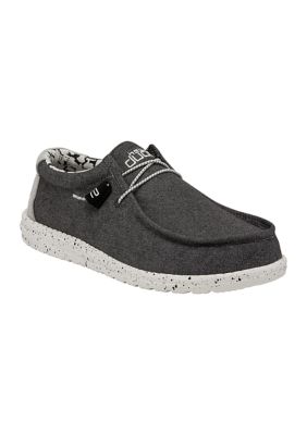 HEYDUDE Men's Wally Stretch Poly Shoes in Dark Web