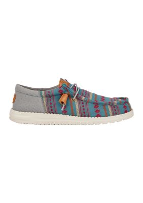 HEY DUDE Men's Wally Funk Vintage Blanket Loafers