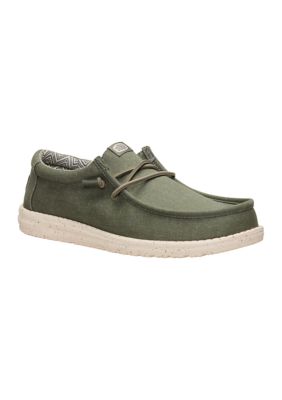 HEY DUDE Men's Wally Stretch Canvas Loafers, 9M