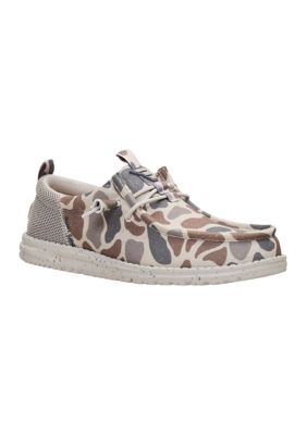 HEY DUDE Men's Wally Funk Burlebo Deer Camo Loafers, 9M