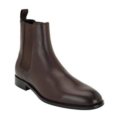 Calvin Klein Men's Volminer Slip-On Chelsea Boots, Dark Brown, 7.5M
