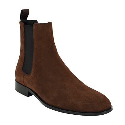 Calvin Klein Men's Volminer Slip-On Chelsea Boots, Dark Brown, 10.5M