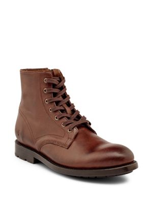 Frye Men's Bowery Lace Up, Brown, 8.5M -  0196485025178