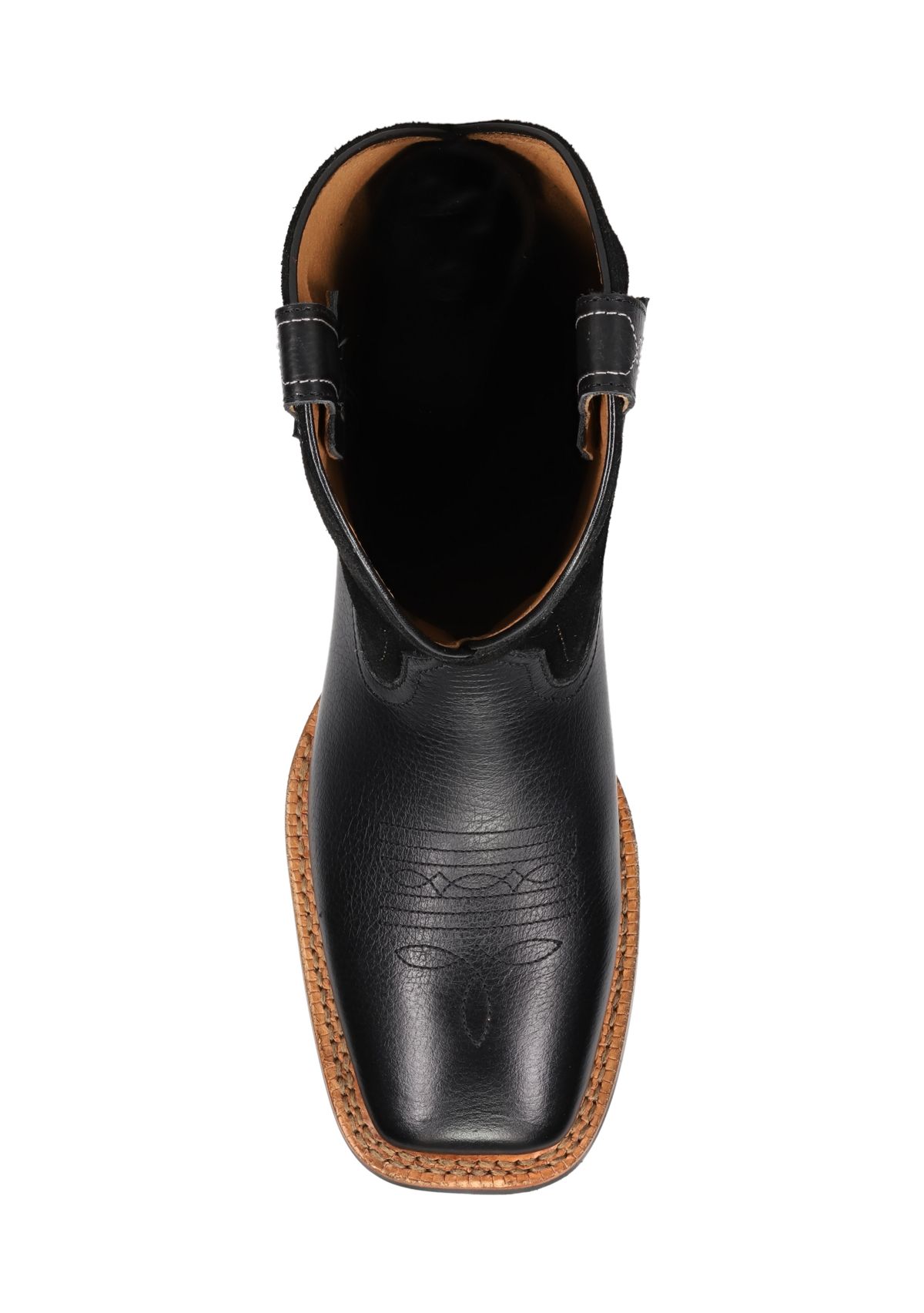 Mens Hauser Logo Stitch Square Toe Boots