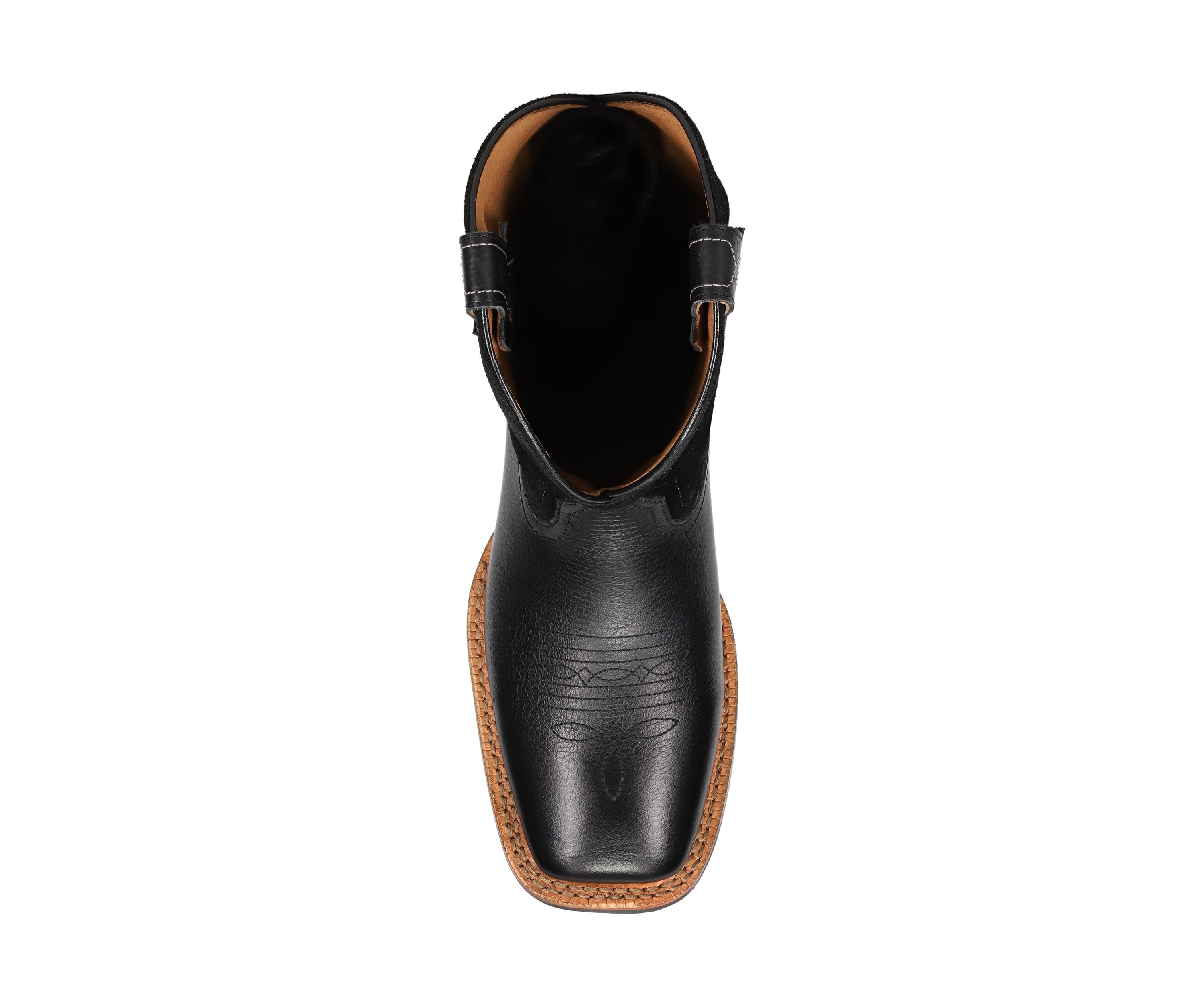 Mens Hauser Logo Stitch Square Toe Boots