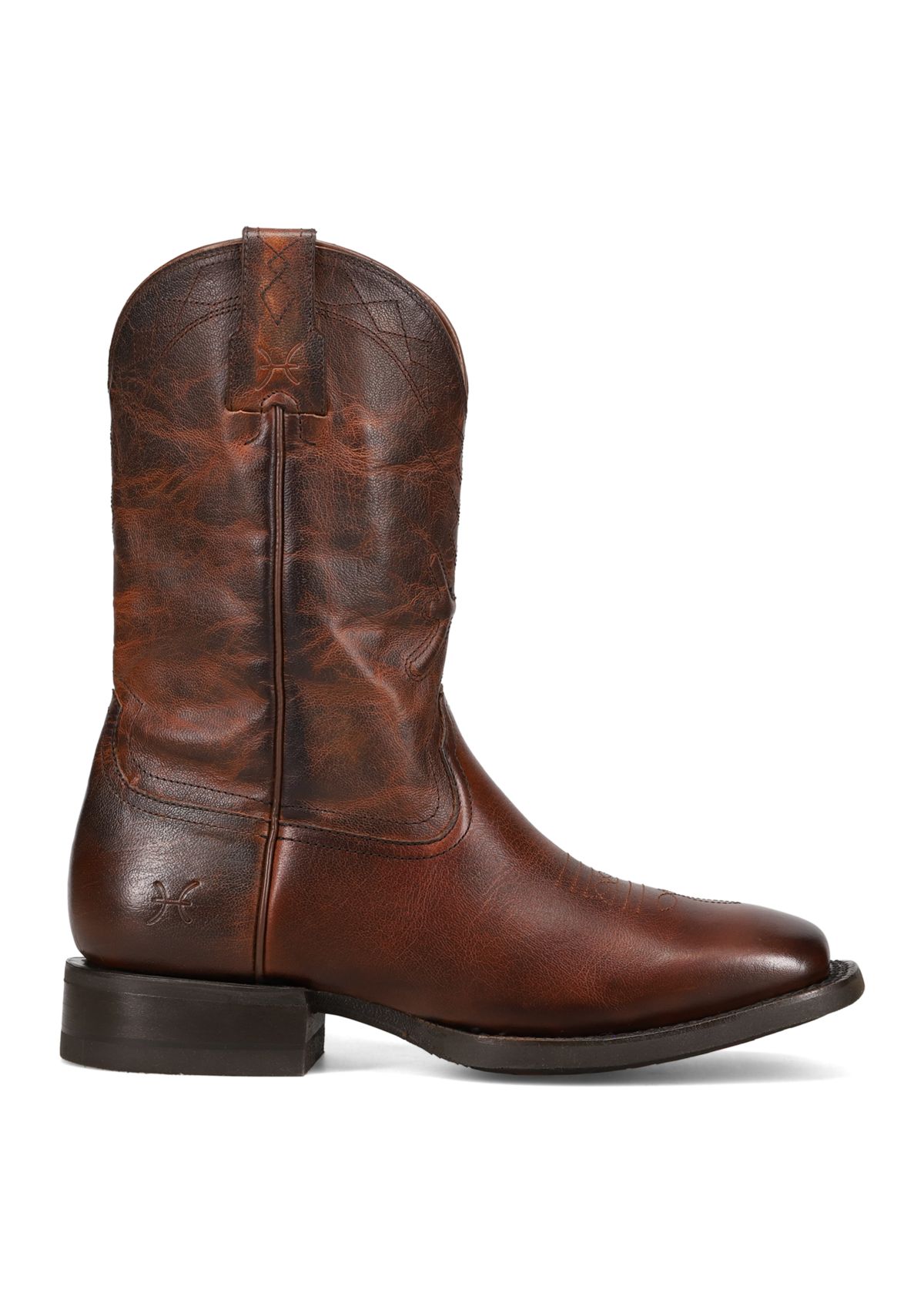 Mens Hauser Logo Stitch Square Toe Boots