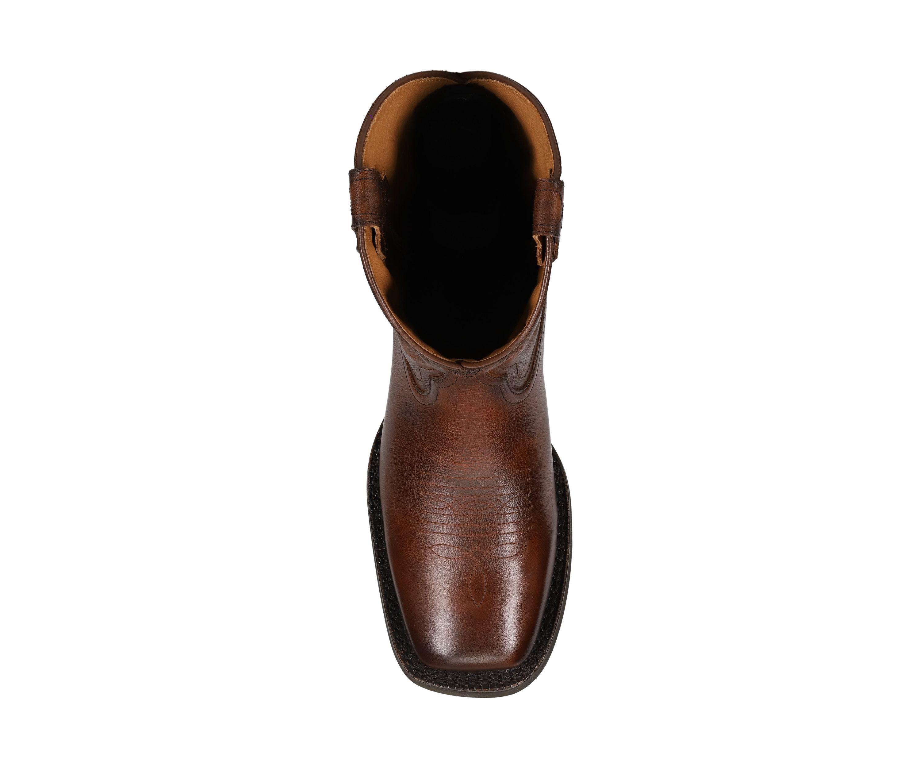 Mens Hauser Logo Stitch Square Toe Boots