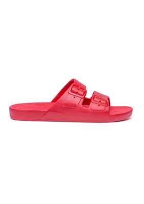 Freedom Moses Two Band Slide Sandals | belk