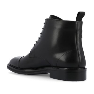 Lace-up Cap-toe Ankle Boot