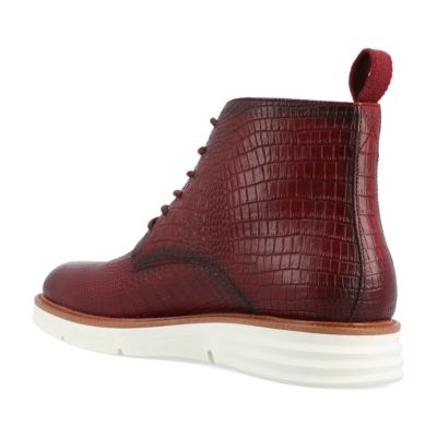 Plain-toe Lace-up Boot